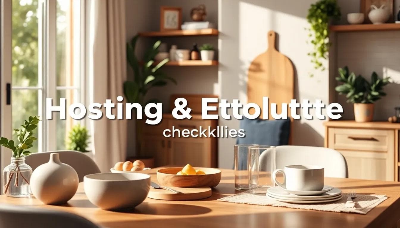 AI-generated editorial hero image for Hosting & Etiquette Checklist for Beginners: Simple Steps for Stress-Free Gatherings